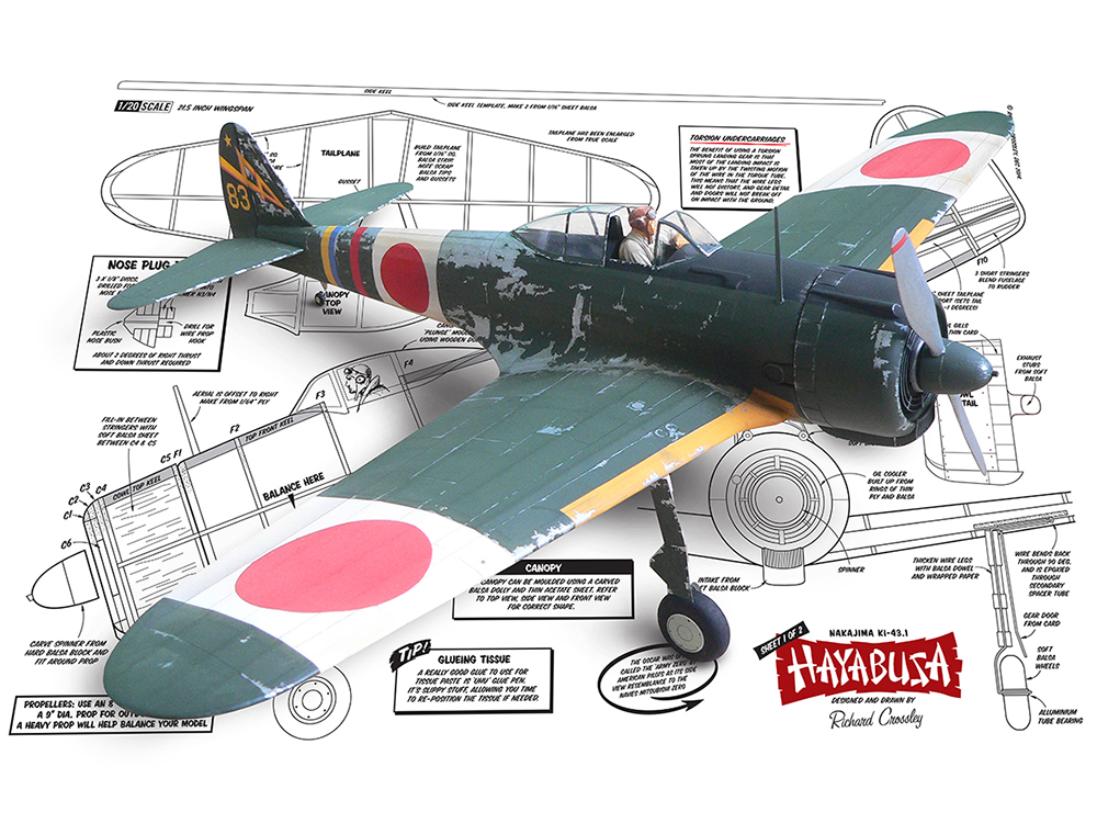 1/20th scale Nakajima Ki-43.1 Oscar
